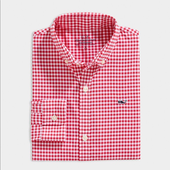 Vineyard Vines Arawak Gingham On-The-GoPerformance - Picture 1 of 6